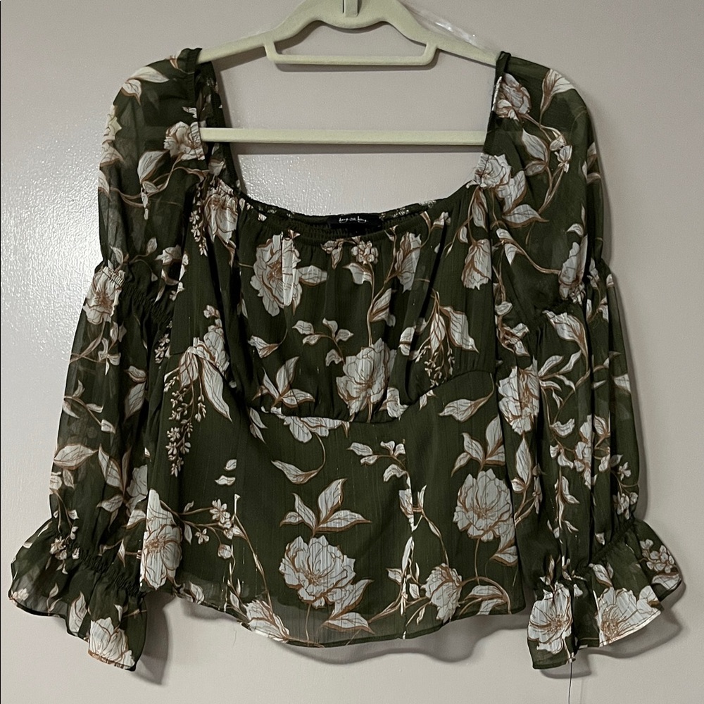 by & by Olive Floral Blouse